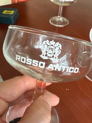 3 bicchieri Rosso Antico