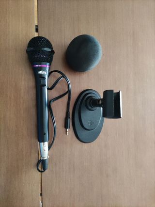 Heil HM-12 micrófono de mano con soporte.
