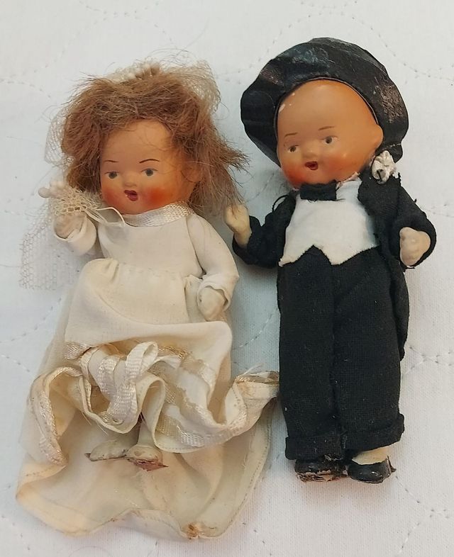 Coppia di sposi in terracotta