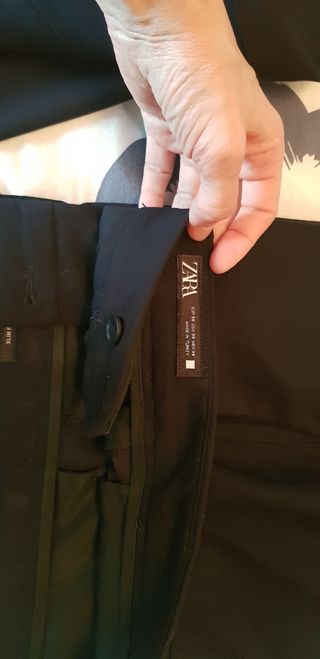 Traje de chaqueta azul chico Zara