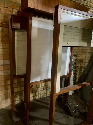 Persianas con estructura de madera