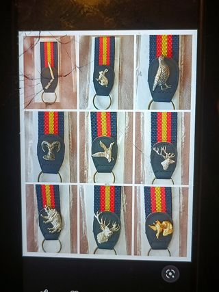 SET 4 INSIGNIAS PIN CAZA  FAUNA IBÉRICA 