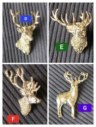 SET 4 INSIGNIAS PIN CAZA  FAUNA IBÉRICA 