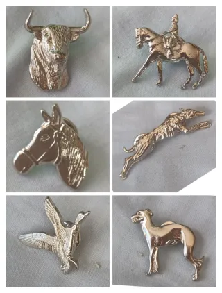 SET 30 INSIGNIAS PIN CAZA  FAUNA IBÉRICA