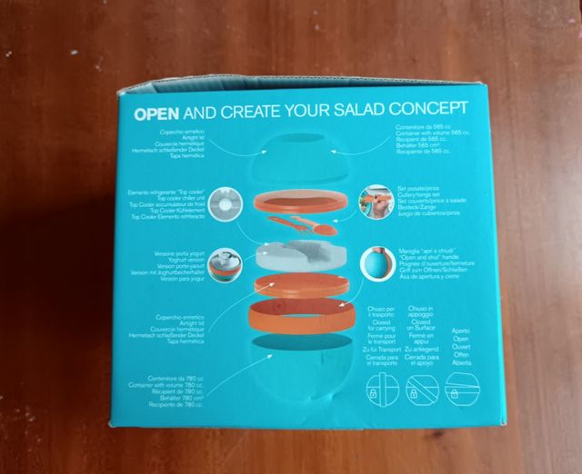 Salad lunch box Zero Guzzini