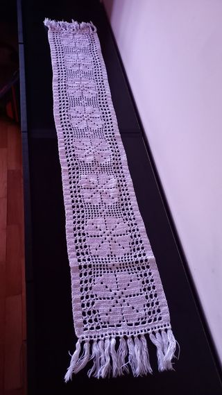 Conjunto 3 panos renda quarto