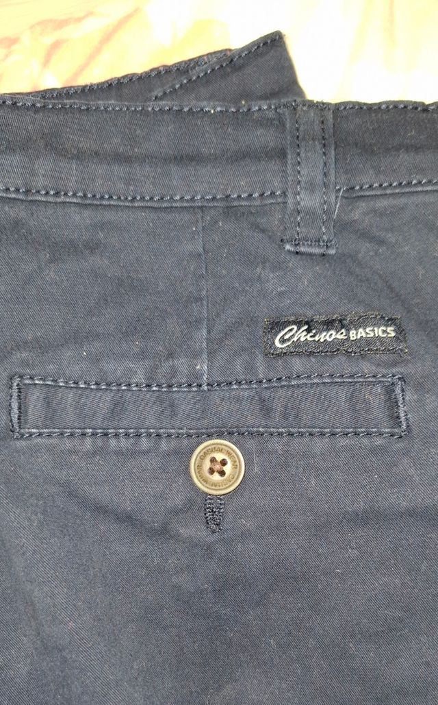 Pantalon niño T.4 azul marino