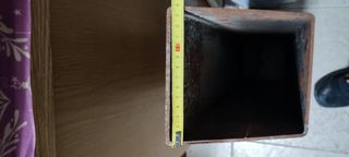 Tubo Metal cuadrado chimenea.