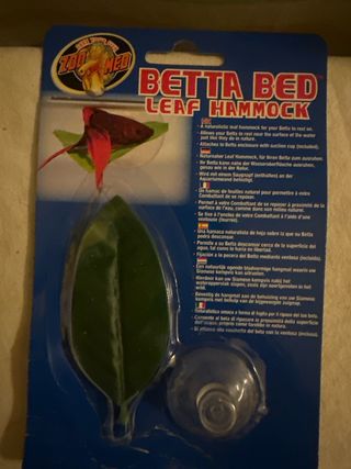 Hoja Betta pez pecera