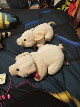 2 peluche Trudi 30 cm