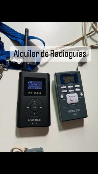 Alquiler de radioguias para eventos