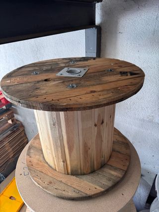 MESAS BOBINAS CARRETE MADERA CABLE CHILLPALET