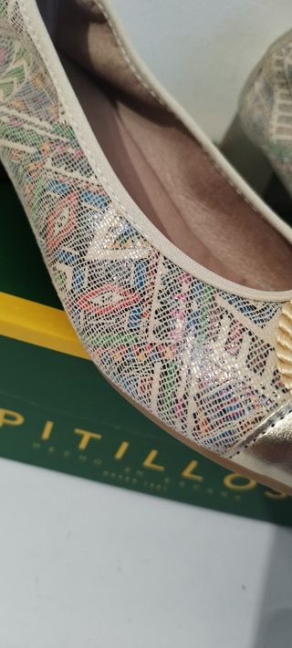 Zapatos bailarinas tacón PITILLOS
