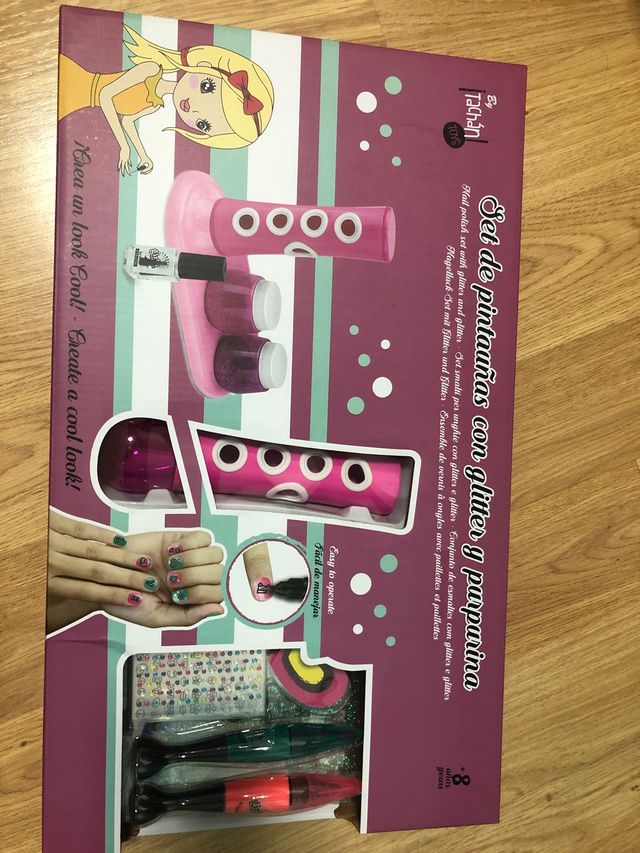 Juguete Set de pintauñas con glitter y purpurina