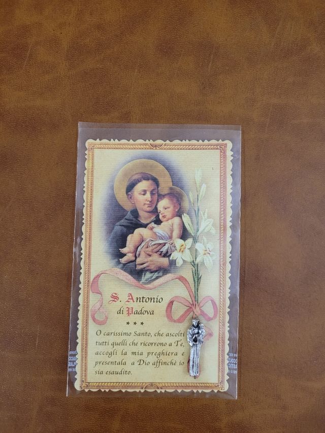 Immagine Sant'Antonio con preghiera 