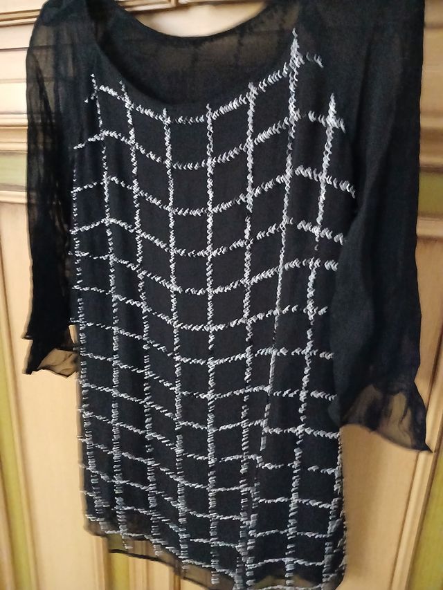 Maglia in pura seta mis 42 nera