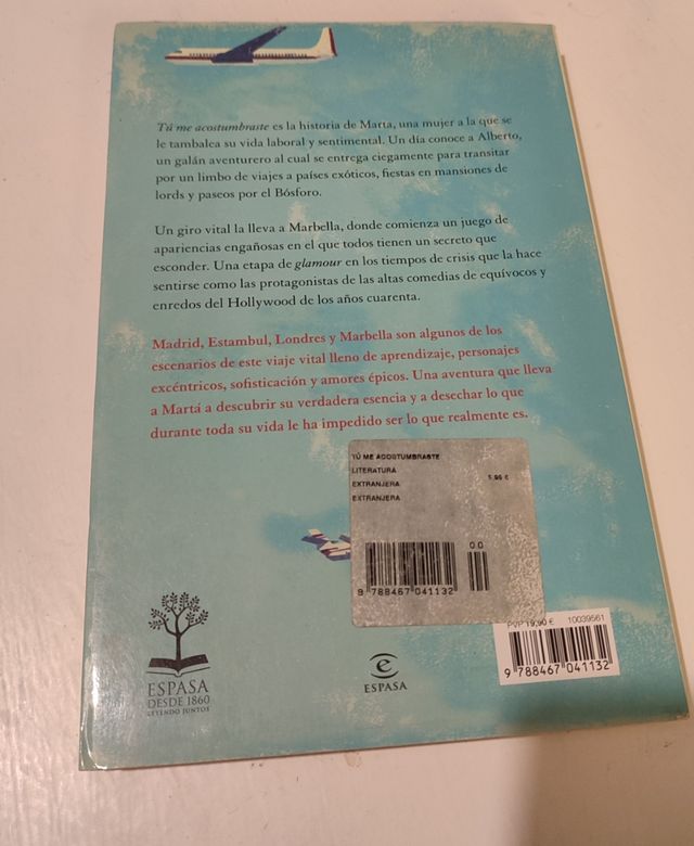 Libro tu me acostumbraste