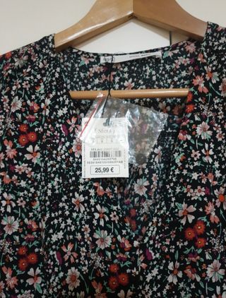 Vestido largo flores Sfera