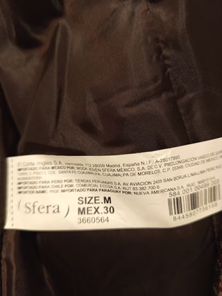 Chaqueta de cuadros de Sfera estilo vintage 