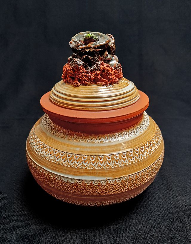 Antigo Pote açucareiro Cerâmica artística