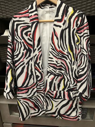 blazer Americana blanca mujer