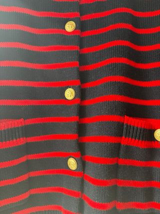 Chaqueta rayas roja y azul zara talla M 
