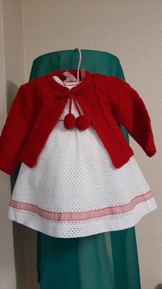 Vestido y chaqueta para 6-9meses.Mayoral