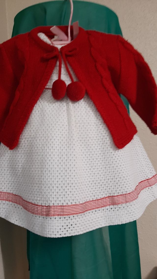 Vestido y chaqueta para 6-9meses.Mayoral