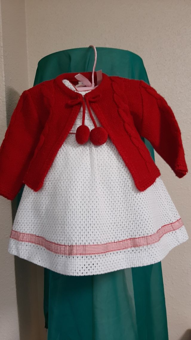 Vestido y chaqueta para 6-9meses.Mayoral