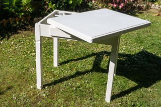 Mesa de cocina extensible de madera