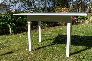 Mesa de cocina extensible de madera