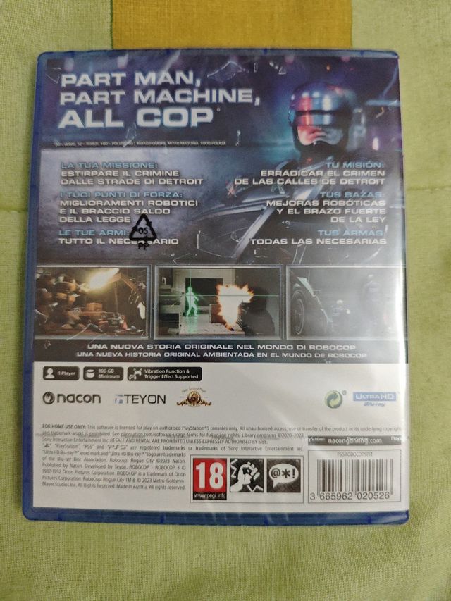 PS5 Robocop Rogue CITY Nuevo Precintado