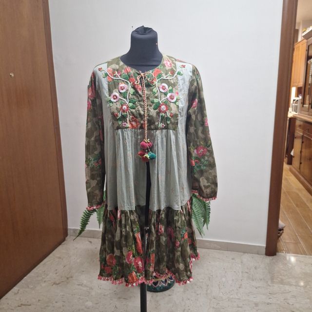 ANTICA SARTORIA caftano corto