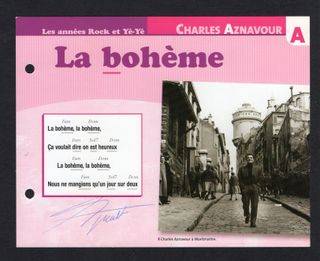 AUTOGRAPHE SIGNATURE ORIGINALE CHARLES AZNAVOUR 