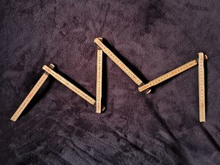 Metro plegable de madera, de carpintería