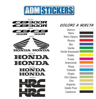 kit adesivi stickers honda cb 300 r cb300r
