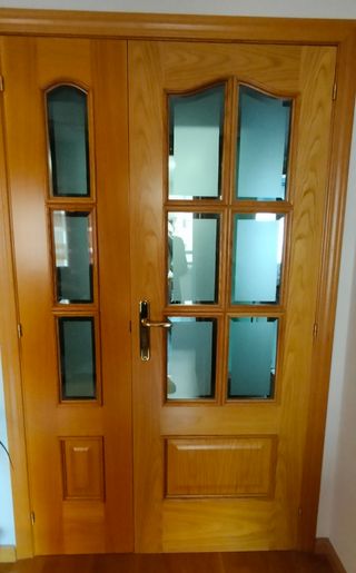 Puerta salón maciza