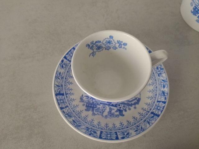 Juego de café de porcelana vintage Pontesa