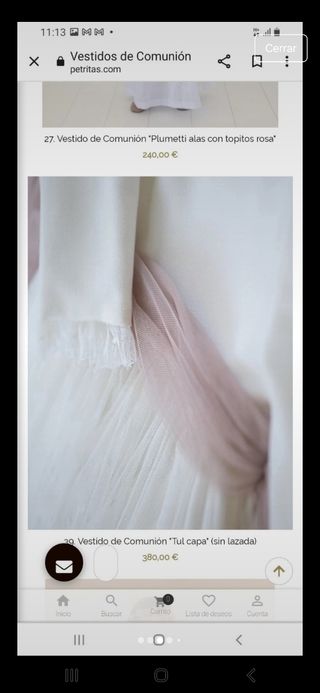 Vestido Comunión Petritas