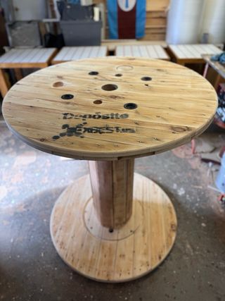 MESAS BOBINAS CARRETE MADERA CABLE CHILLPALET