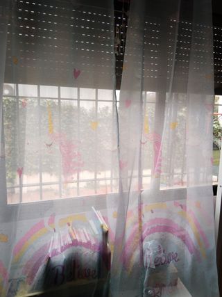 Cortinas unicornios 180 cm