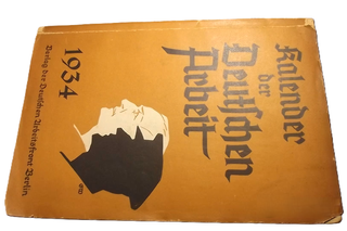 Libro tedesco 1934 Kalender der Deutschen Arbeit