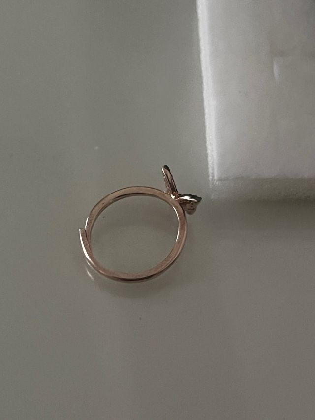 Nomination anello farfalla nera regolabile