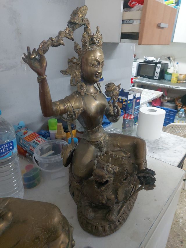 Gran Diosa hindú bronce