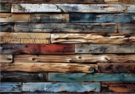 Tematizacion de paredes con maderas de barcosi