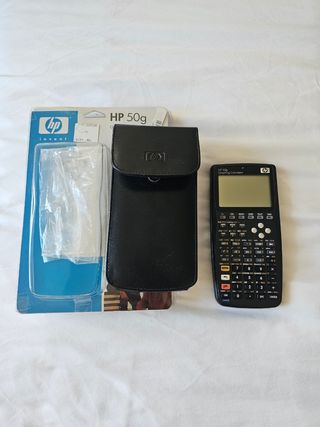 Calculadora HP 50G con funda como nueva