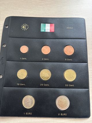 Monedas originales Euro Italia 2002