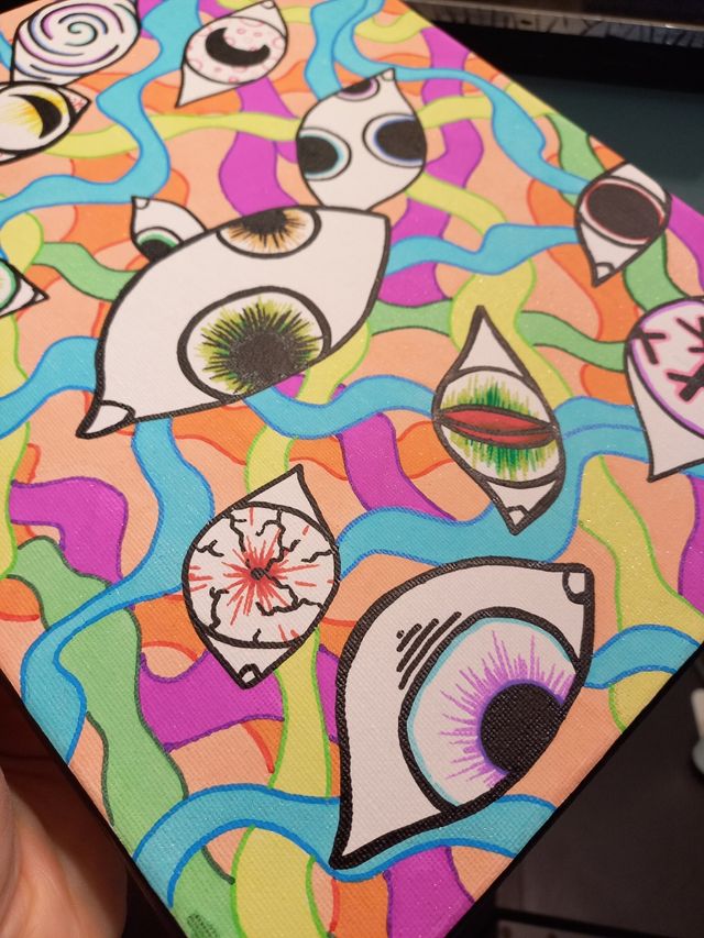 Quadro moderno glitter colorato