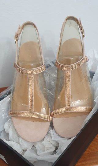 Sandali rosa amtico e lurex