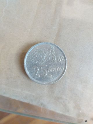 Moneda de 25 pesetas 1980.